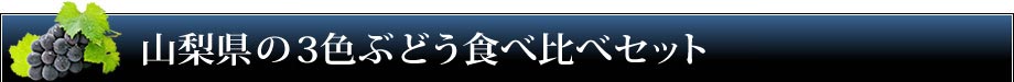 皇室献上農家・夏八木家の3色ぶどう食べ比べセット