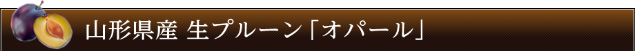 山形県産 生プルーンオパール