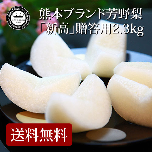 【熊本県産・贈答用】熊本ブランド芳野梨 新高(約2.3kg/3～5玉)