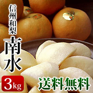 【販売終了】南水（赤梨/3kg）