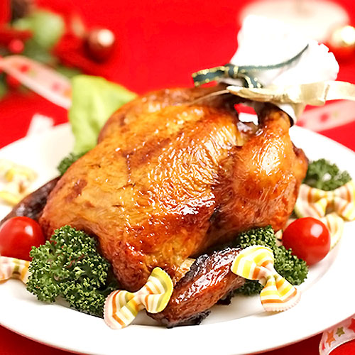 クリスマス ごちそう グルメ 国産若鶏 ローストチキン 1羽 2 3人前 鶏専門料理店 クリスマス予約品 日本ロイヤルガストロ倶楽部