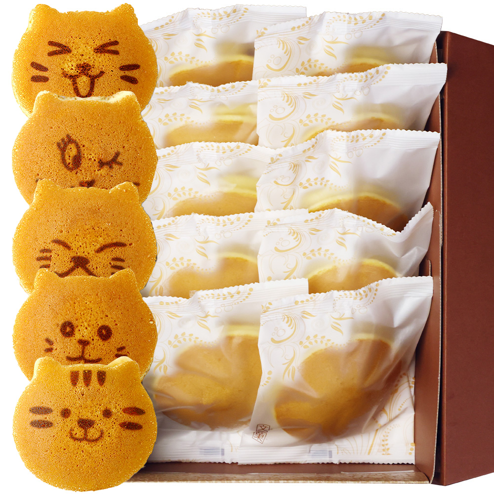 猫のどら焼き(10個入り)