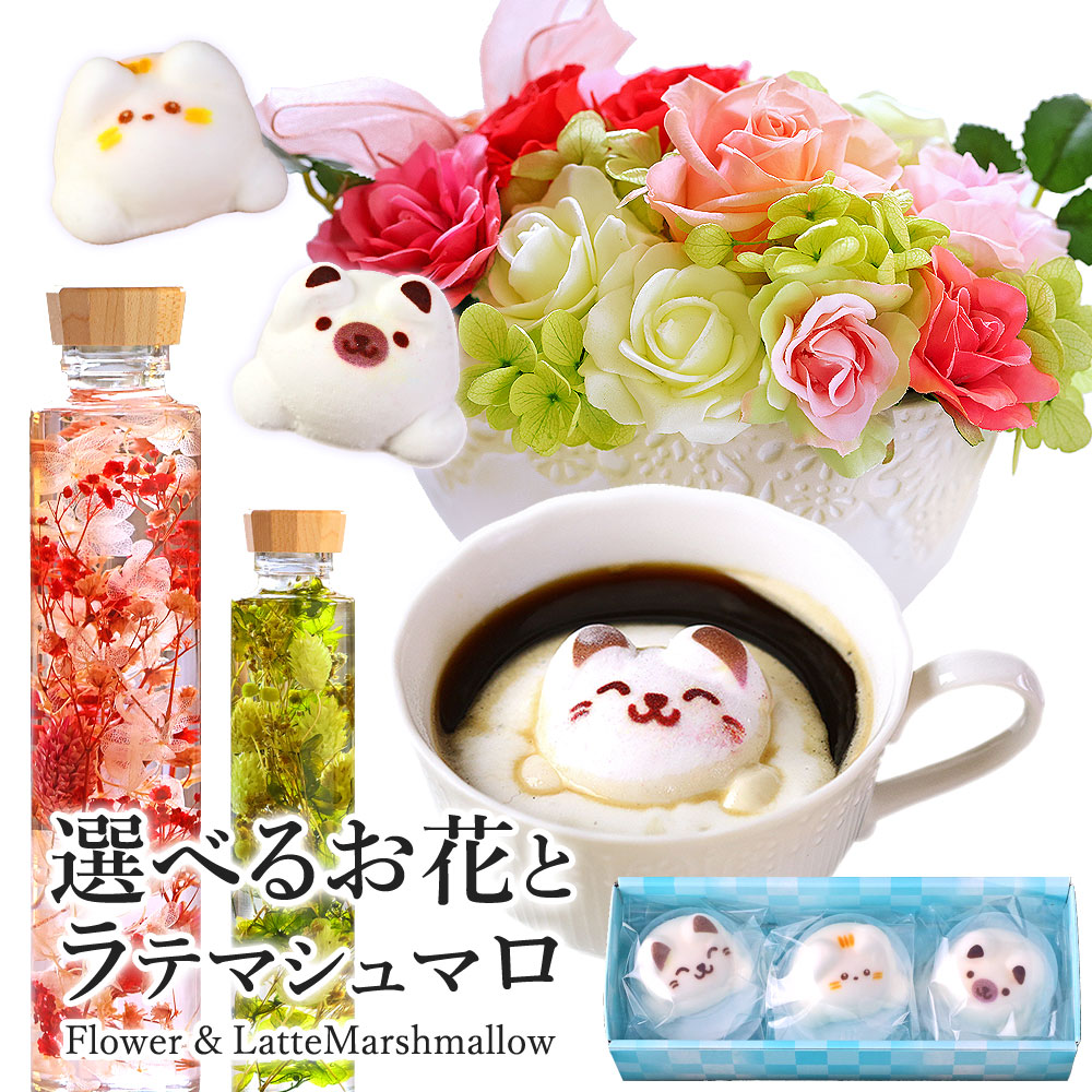 お花とLatteマシュマロ ラテマル(3～5個入り)